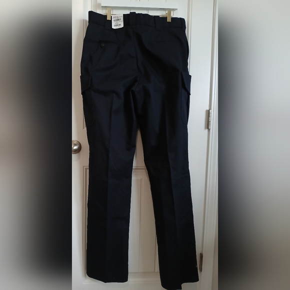 Blue Cargo Pants with Straight Leg and Belt Loops - Picture 3 of 8